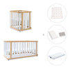 Minicuna-cuna-cama-escritorio (4en1) madera/blanco · Crea Plus Tre C351-M5011
