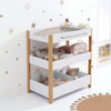 Mueble cambiador 50x80 cm con estantes madera/blanco · Neo Dadá D103