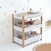 Mueble cambiador 50x80 cm con estantes madera/blanco · Neo Dadá D103