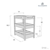 Mueble cambiador 50x80 cm con estantes madera/blanco · Neo Dadá D103