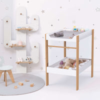 Mueble cambiador 50x80 cm con estantes · Tiboo D120