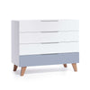 Cómoda infantil madera (4 cajones) estilo nórdico · Lifestyle D247R