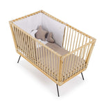 Cuna-cama de ratán para bebé 60x120 cm · Diem RC222-N99