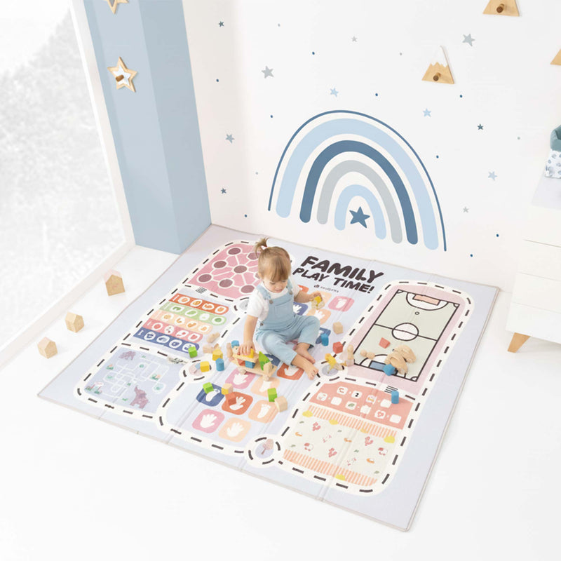 Alfombra de juegos infantil plegable (2 caras) 200x180 cm · Nandina FP116
