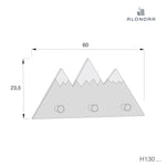 Percha infantil con forma de montañas · Eletre H130