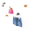 Set de 5 colgadores infantiles de animales madera · Animals H190