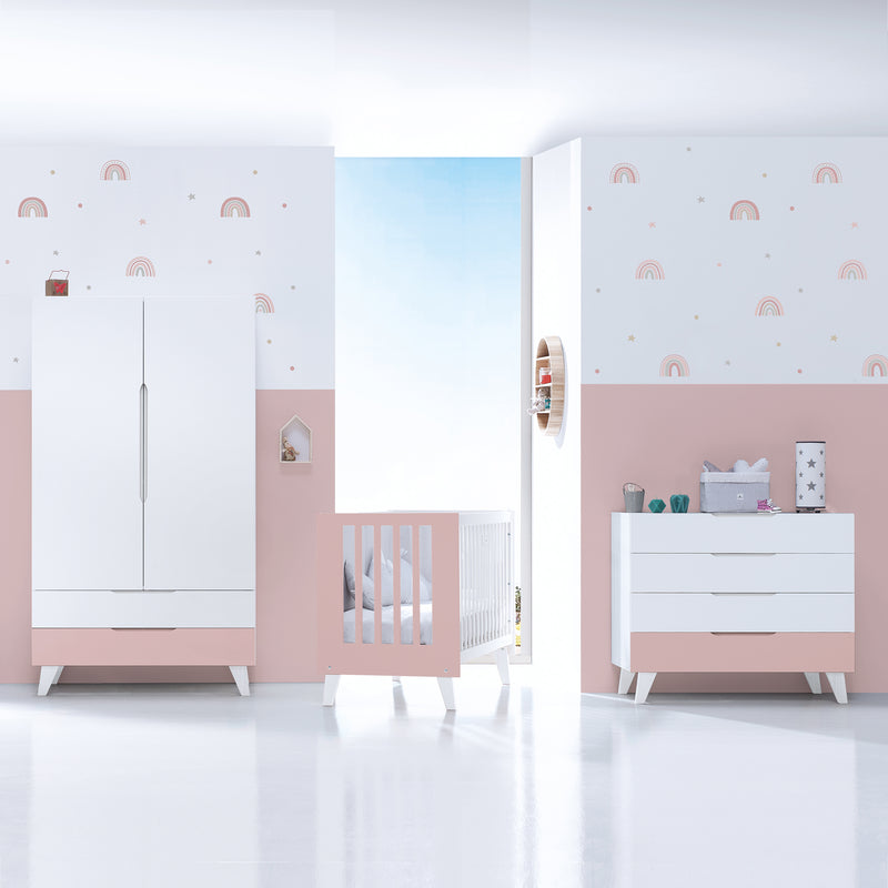 Armario infantil (2 puertas/2 cajones) estilo nórdico · Style
