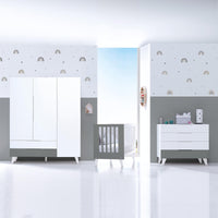 Dormitorio infantil grande en blanco/antracita · Style Plus+ Antracita