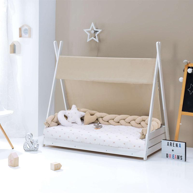 Toldo cama Montessori Homy (70x140 cm) beige · Nandina 6140NA-116