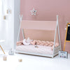 Toldo cama Montessori Homy (70x140 cm) rosa · Liberty 6140NA-132