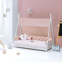 Toldo cama Montessori Homy (70x140 cm) rosa · Liberty 6140NA-132