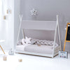 Toldo cama Montessori Homy (70x140 cm) gris · Delphin 6140NA-134