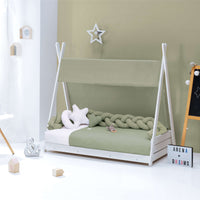 Toldo cama Montessori Homy (70x140 cm) verde · Mist 6140NA-156