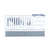 Cuna convertible 70x140 cm blanca/azul · Sero More Blu Denim K546-M7741