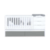 Cuna convertible 70x140 cm blanca/antracita · Sero More Antracita K546-M7758