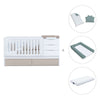 Cuna convertible 70x140 cm blanca/beige · Sero More K546-M7753
