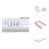 Cuna convertible 70x140 cm blanca/beige · Sero More K546-M7753