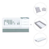 Cuna convertible 70x140 cm blanca/eucalipto · Sero More Eucalyptus K546-M7757