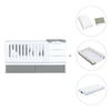 Cuna convertible 70x140 cm blanca/antracita · Sero More Antracita K546-M7758