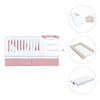 Cuna convertible 70x140 cm blanca/rosa · Sero More Quarzo K546-M7759