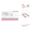 Cuna convertible 70x140 cm blanca/rosa · Sero More Quarzo K546-M7759