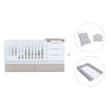 Cuna convertible 70x140 cm blanca/beige · Sero More K546-M7753