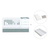 Cuna convertible 70x140 cm blanca/eucalipto · Sero More Eucalyptus K546-M7757