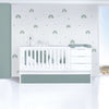 Cuna convertible 70x140 cm blanca/eucalipto · Sero More Eucalyptus K546-M7757
