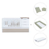 Cuna convertible 70x140 cm blanca/beige · Sero More K546-M7753