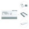 Cuna convertible 70x140 cm blanca/eucalipto · Sero More Eucalyptus K546-M7757