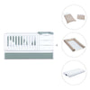 Cuna convertible 70x140 cm blanca/eucalipto · Sero More Eucalyptus K546-M7757