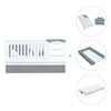 Cuna convertible 70x140 cm blanca/antracita · Sero More Antracita K546-M7758