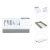 Cuna convertible 70x140 cm blanca/antracita · Sero More Antracita K546-M7758