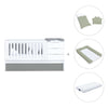 Cuna convertible 70x140 cm blanca/antracita · Sero More Antracita K546-M7758