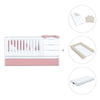 Cuna convertible 70x140 cm blanca/rosa · Sero More Quarzo K546-M7759