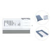 Cuna convertible 70x140 cm blanca/antracita · Sero More Antracita K546-M7758