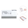 Cuna convertible 70x140 cm blanca/antracita · Sero More Antracita K546-M7758