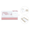 Cuna convertible 70x140 cm blanca/rosa · Sero More Quarzo K546-M7759