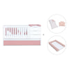 Cuna convertible 70x140 cm blanca/rosa · Sero More Quarzo K546-M7759