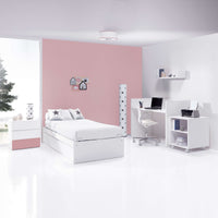 Cuna convertible 70x140 cm blanca/rosa · Sero Kubo Quarzo K551-M7759