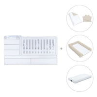 Cuna convertible 70x140 cm blanca · Sero Kubo K551-M7700