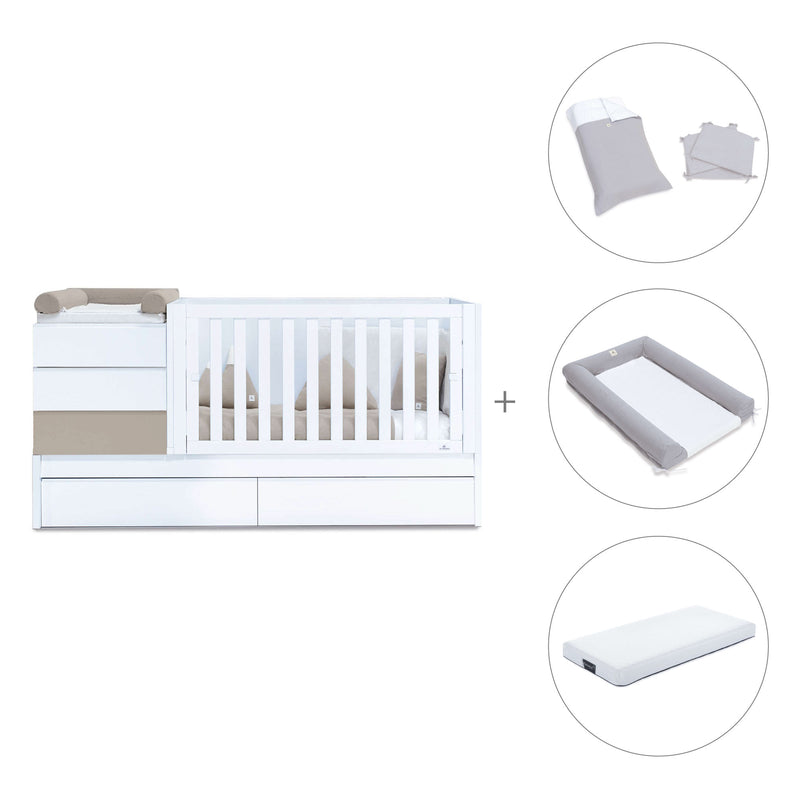 Cuna convertible 70x140 cm beige · Sero Kubo K551-M7753