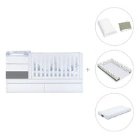 Cuna convertible 70x140 cm blanca/antracita · Sero Kubo Antracita K551-M7758