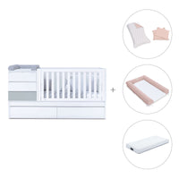 Cuna convertible 70x140 cm gris · Sero Kubo K551-M7778