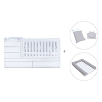 Cuna convertible 70x140 cm blanca · Sero Kubo K551-M7700