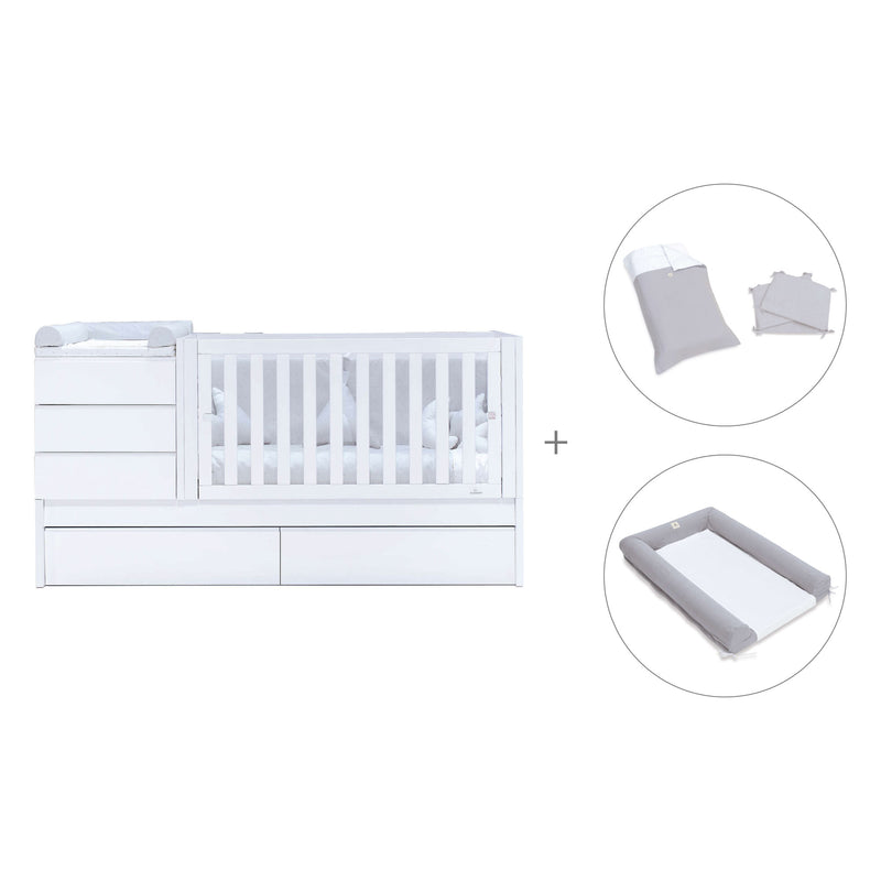 Cuna convertible 70x140 cm blanca · Sero Kubo K551-M7700