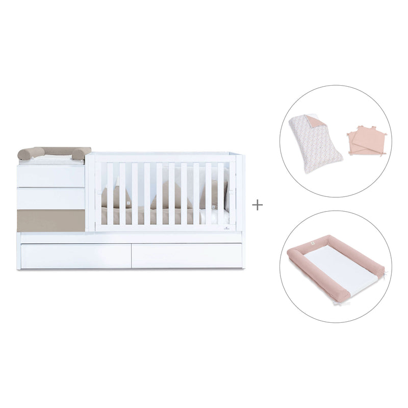 Cuna convertible 70x140 cm beige · Sero Kubo K551-M7753