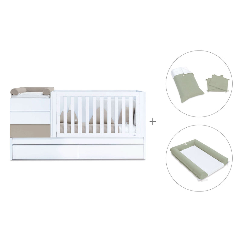 Cuna convertible 70x140 cm beige · Sero Kubo K551-M7753