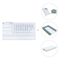 Cuna convertible 70x140 cm blanca · Sero Kubo K551-M7700