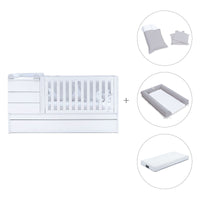 Cuna convertible 70x140 cm blanca · Sero Kubo K551-M7700